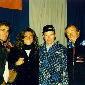 Alberto Tomba e Mark Girardelli